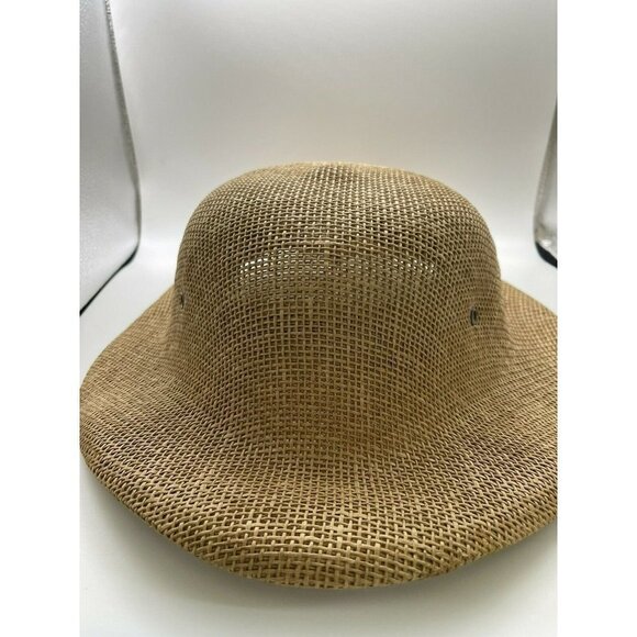 Surfari Brand Safari Style Hat Woven Khaki Tan color - Picture 4 of 6